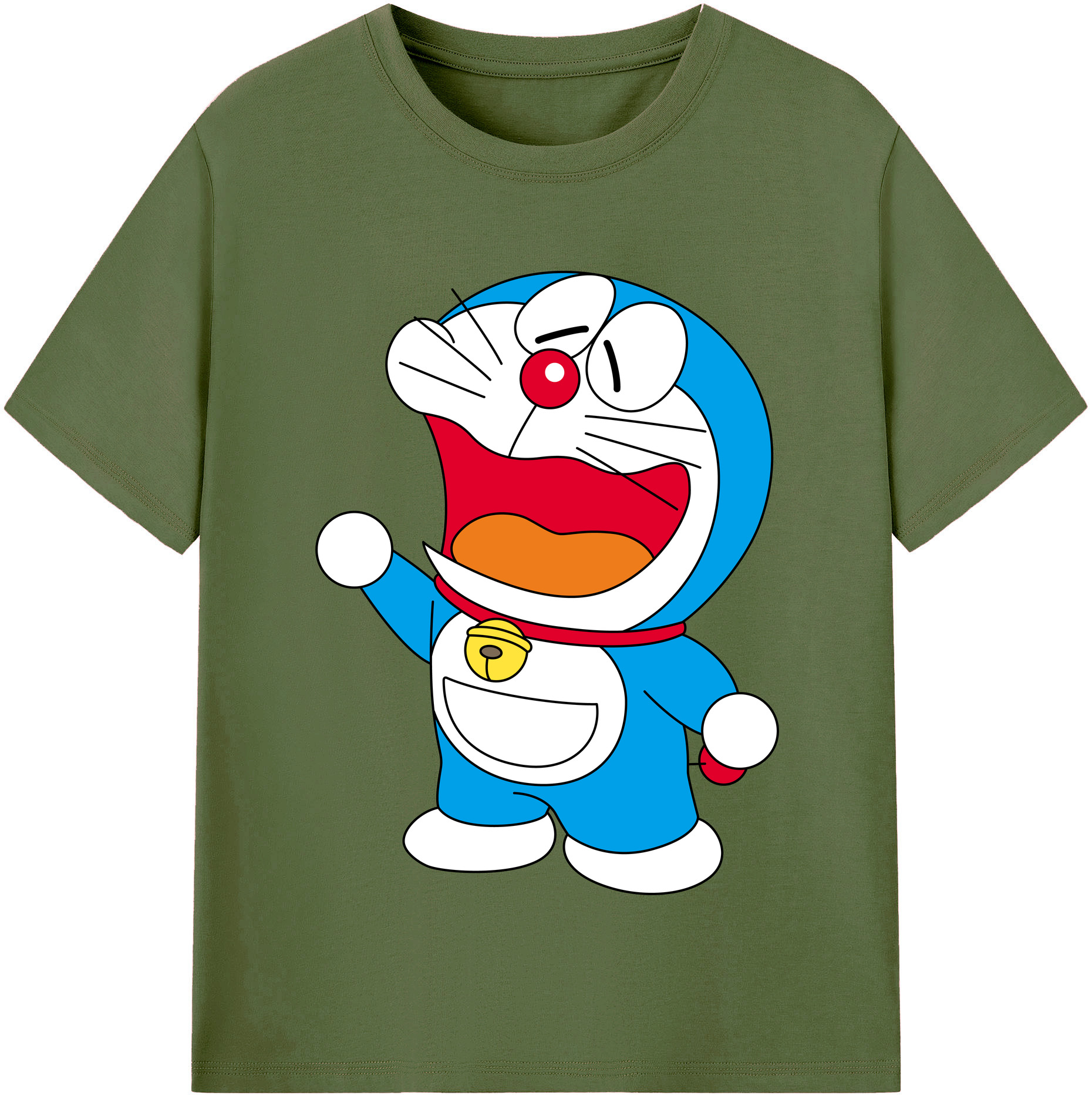 （画像用） ドラえもん Doraemon 綿100％半袖Tシャツ（フロントプリント）